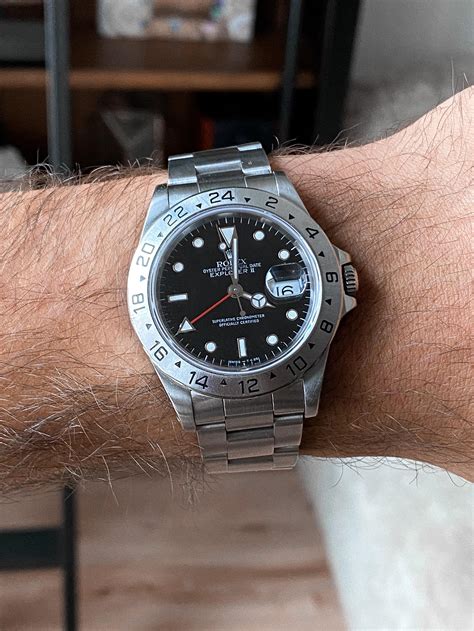 rolex explorer ii black edition price|rolex explorer ii 16570 black.